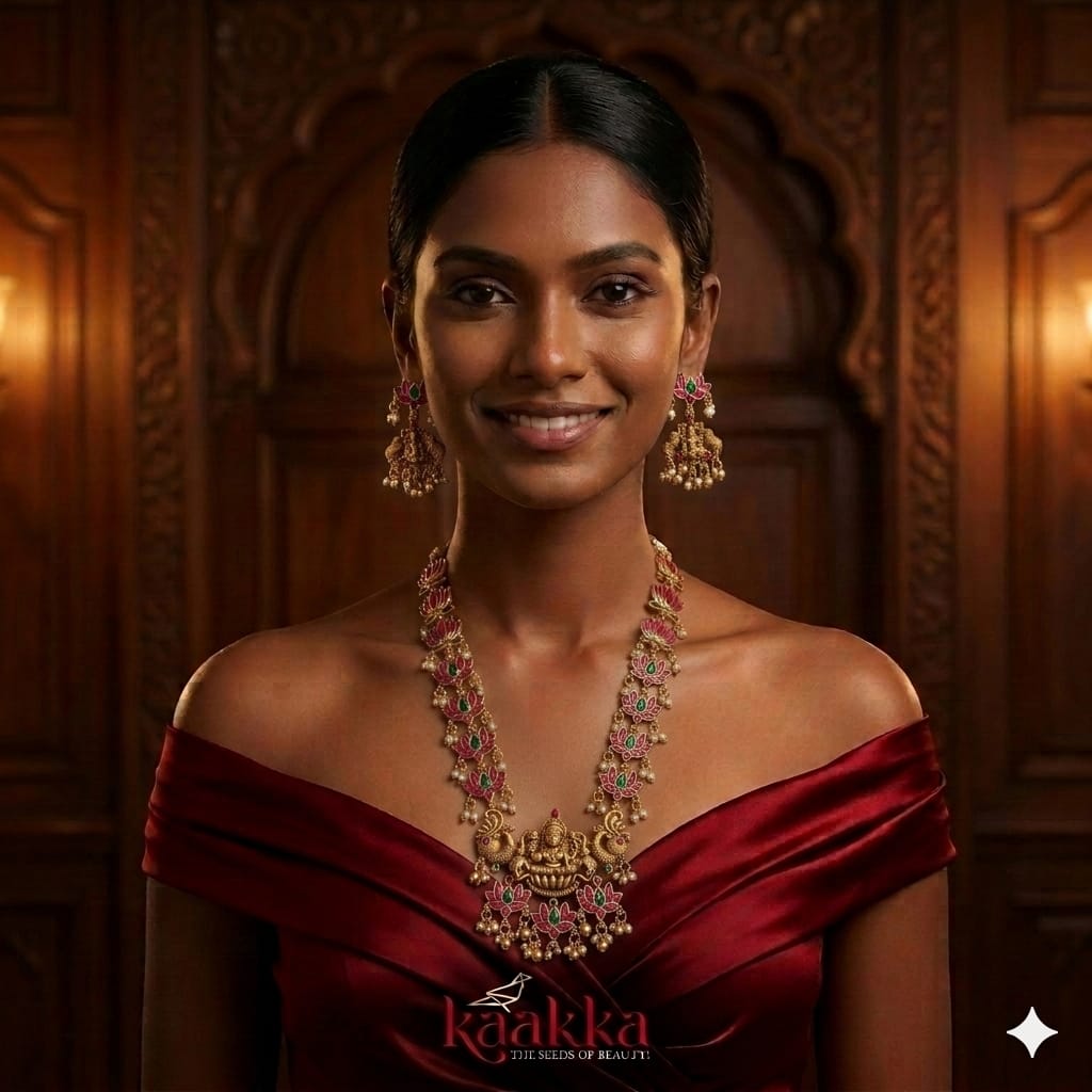 Multicolor Haaram with Earrings - HA03