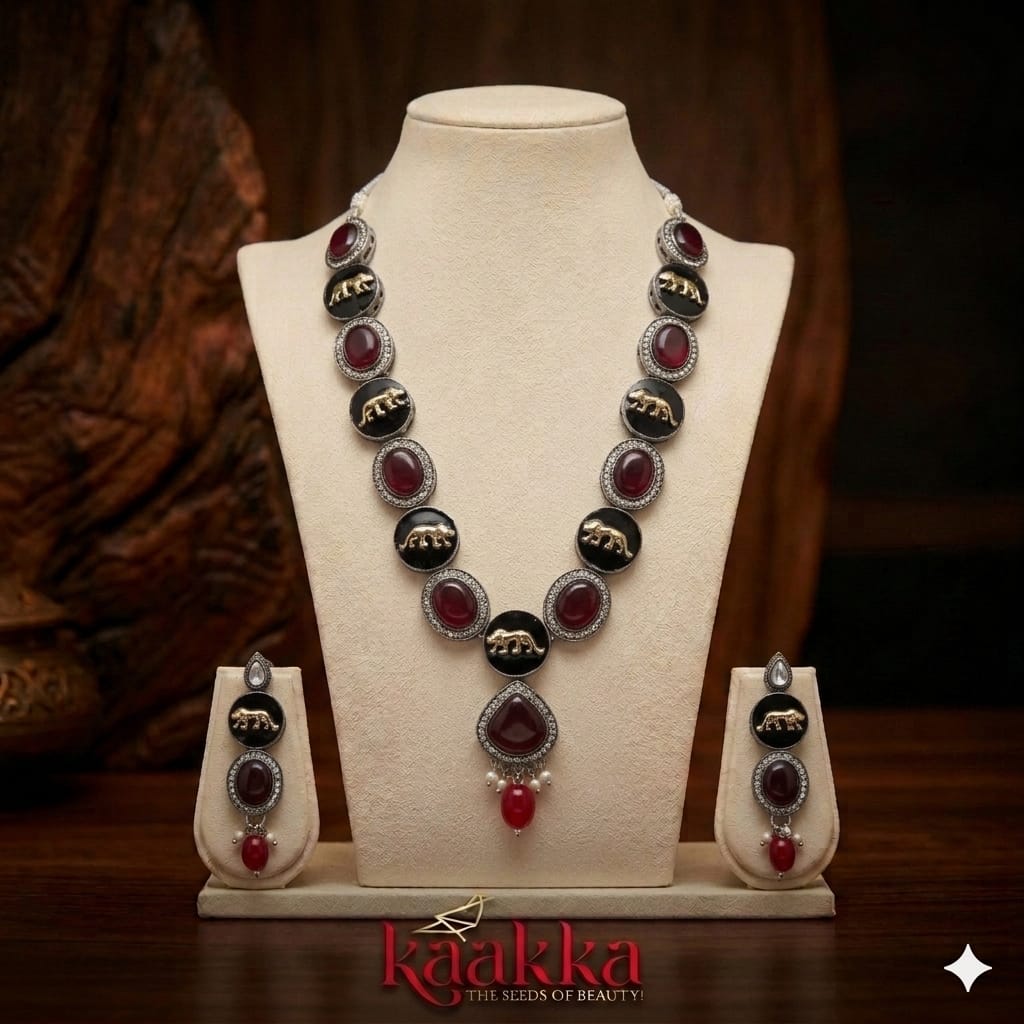 Sabyasachi-Inspired Necklace with Earrings - SN04