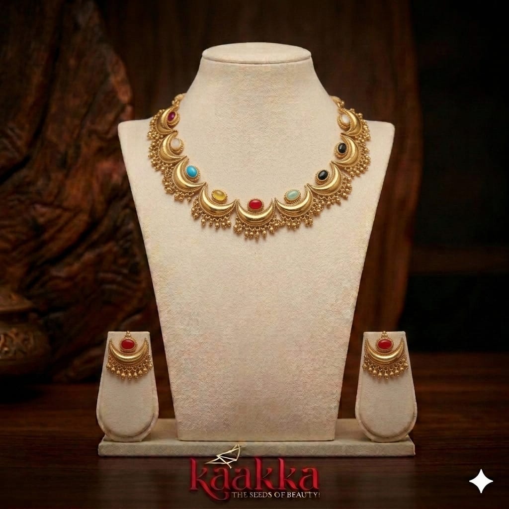 Chandra Necklace with Earrings - SN17