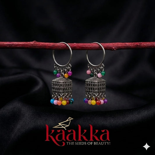 Multi-Coloured Loop Jhumka - BE04