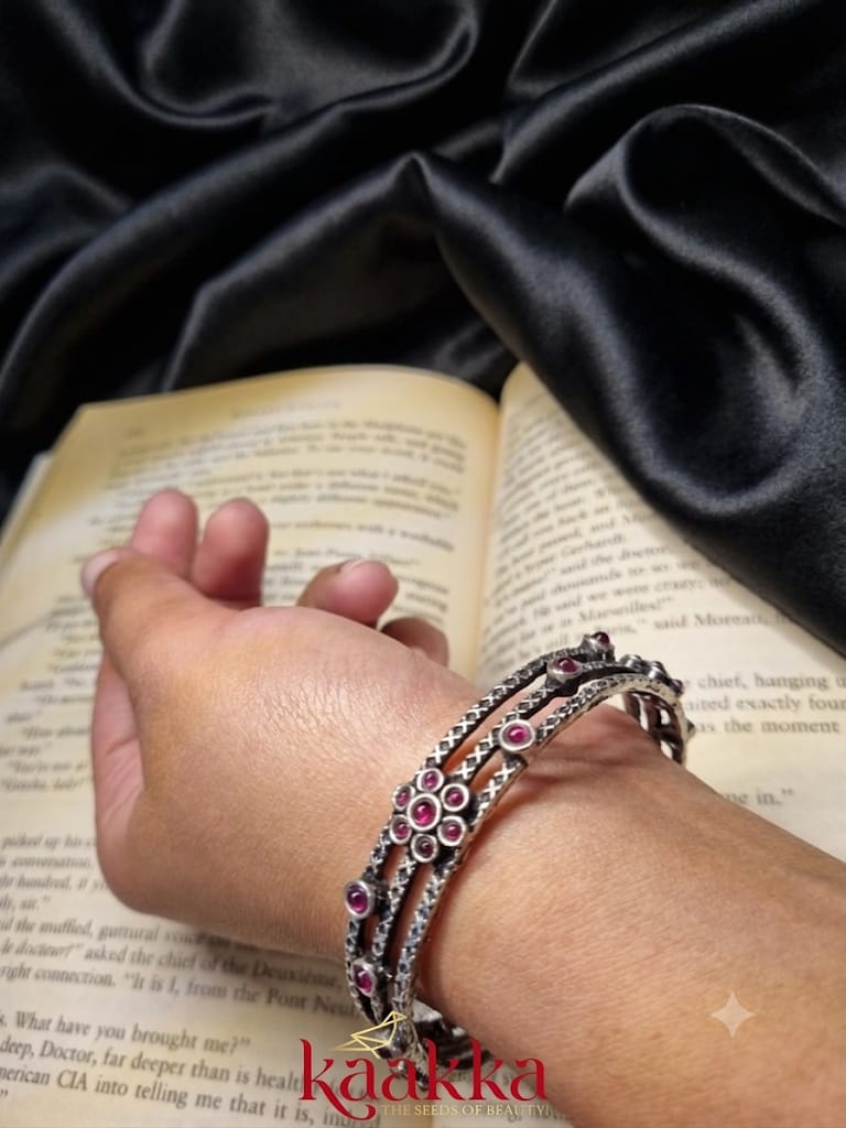 Floral Pink Bangle - BM01