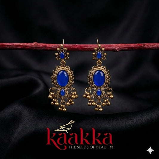 Blue Dangling Earrings - EE07
