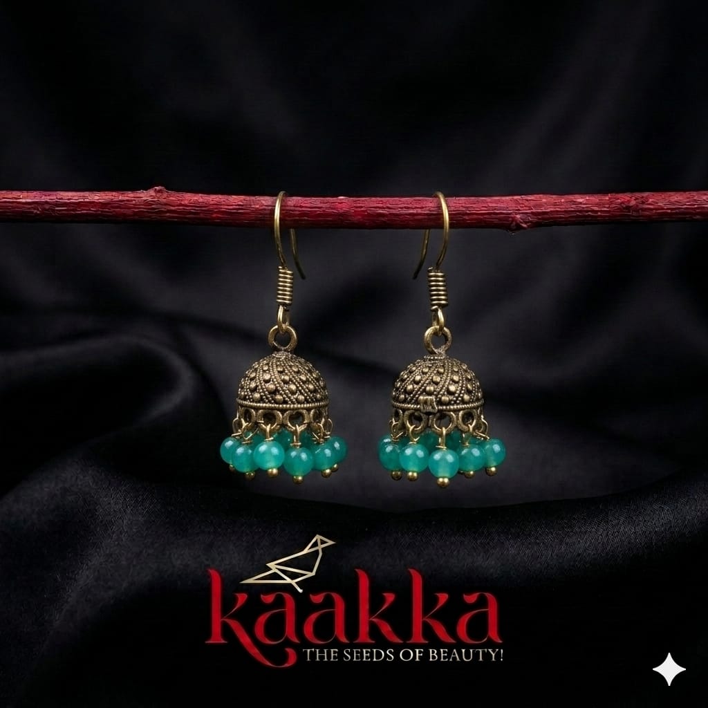 Green Drops Jhumka - IJ01