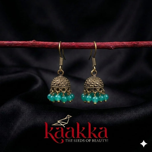 Green Drops Jhumka - IJ01
