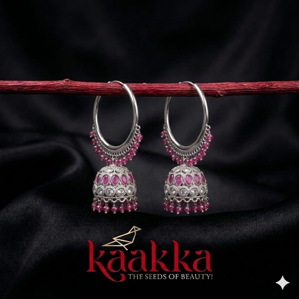 Pink Lady Loop Jhumka - LJ01