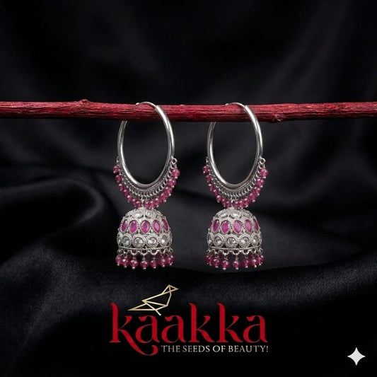 Pink Lady Loop Jhumka - LJ01