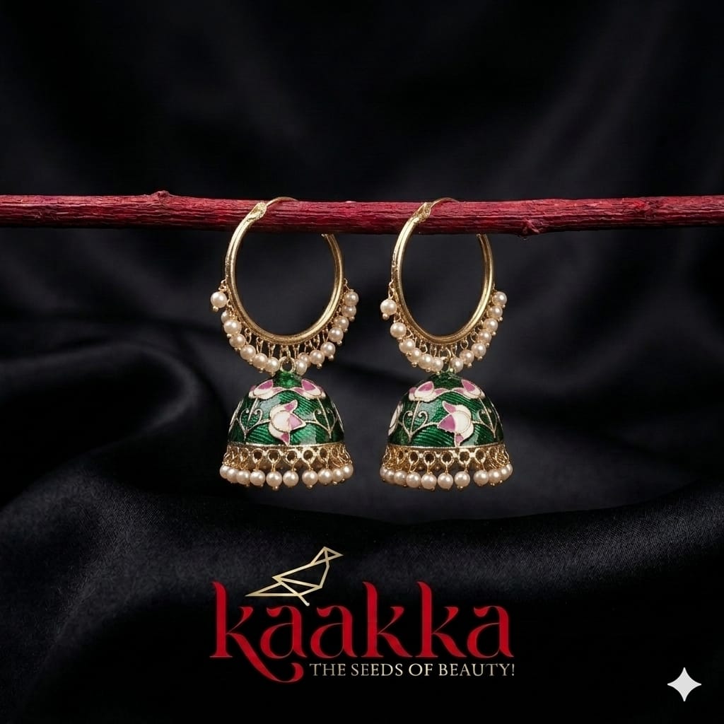 Meenakari Loop Jhumka - LJ02