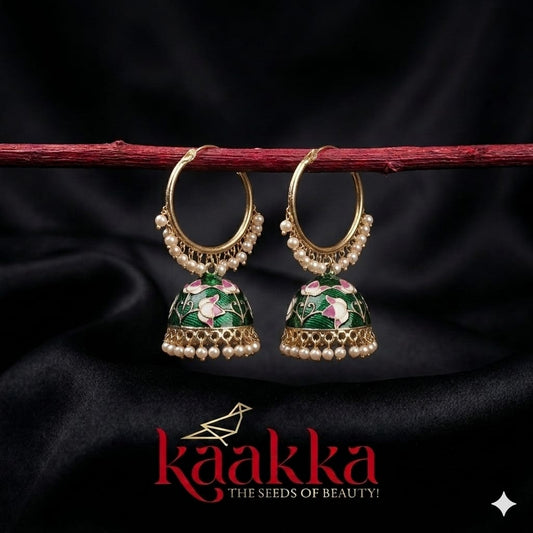 Meenakari Loop Jhumka - LJ02