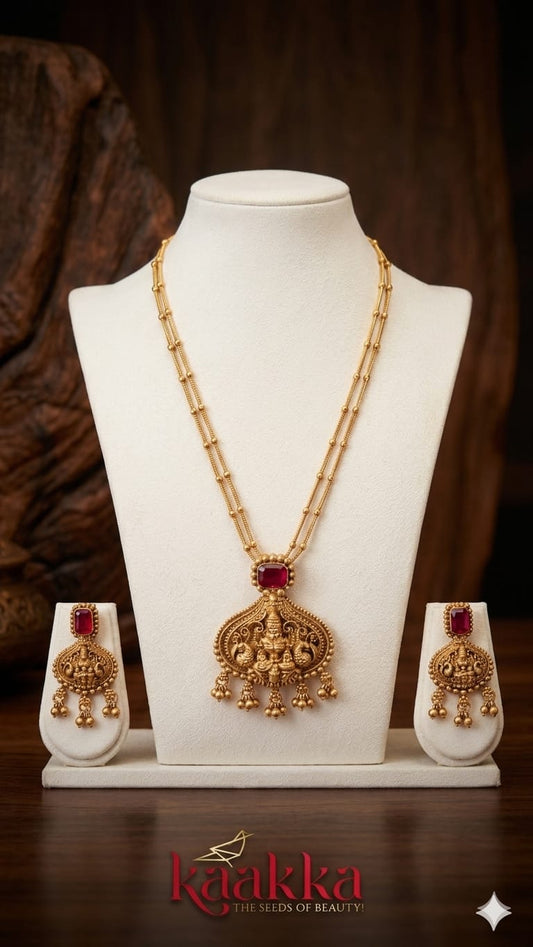 Devi Pendant Long Necklace - LN08