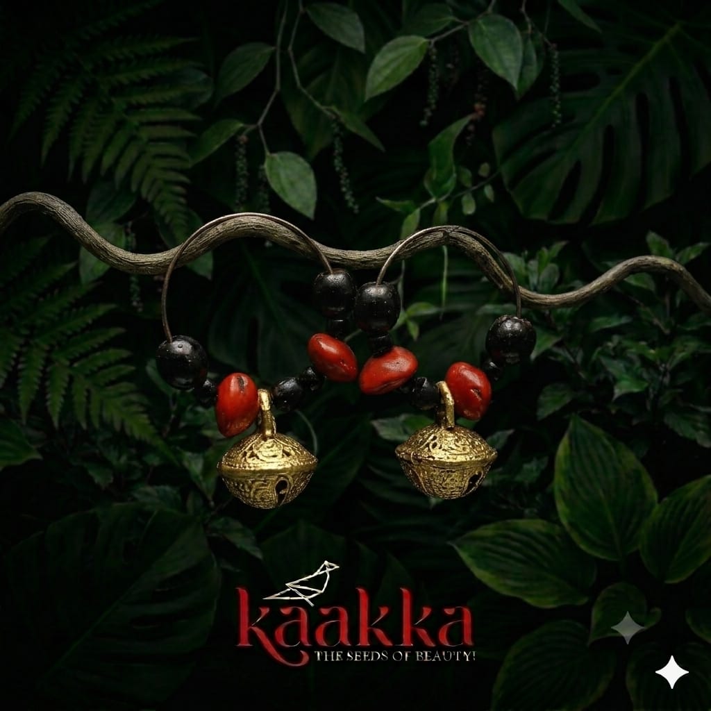 Crab's Eye Earrings (Handcrafted) - MM17