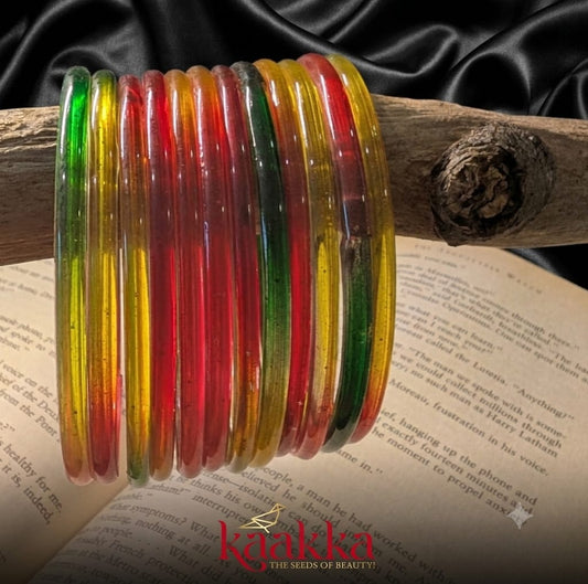 Rainbow Glass Bangles - NK05
