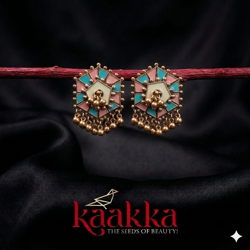 Geometric Enamel Stud - SC02