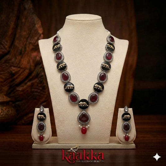 Sabyasachi-Inspired Necklace with Earrings - SN04