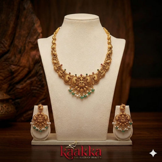 Peacock Necklace with Earrings - SN10