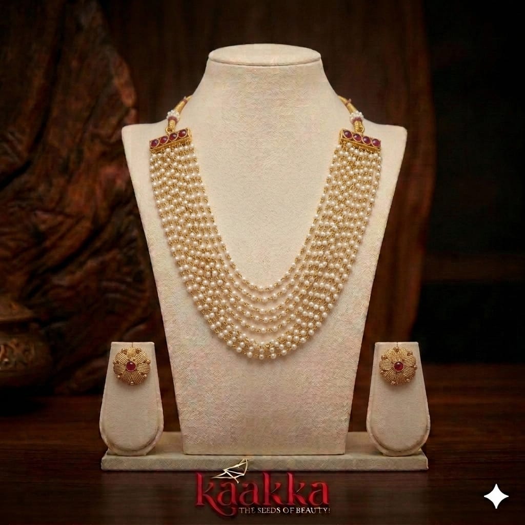 Multi-Strand Necklace with Earrings - SN12