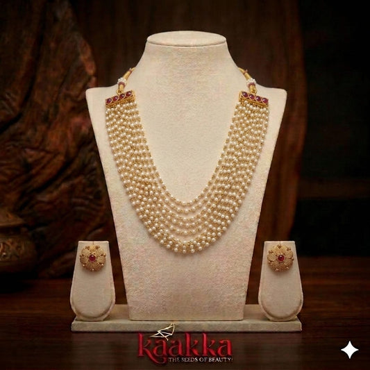 Multi-Strand Necklace with Earrings - SN12