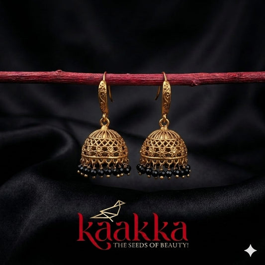 Filigree Style Bell Jhumka - TJ01