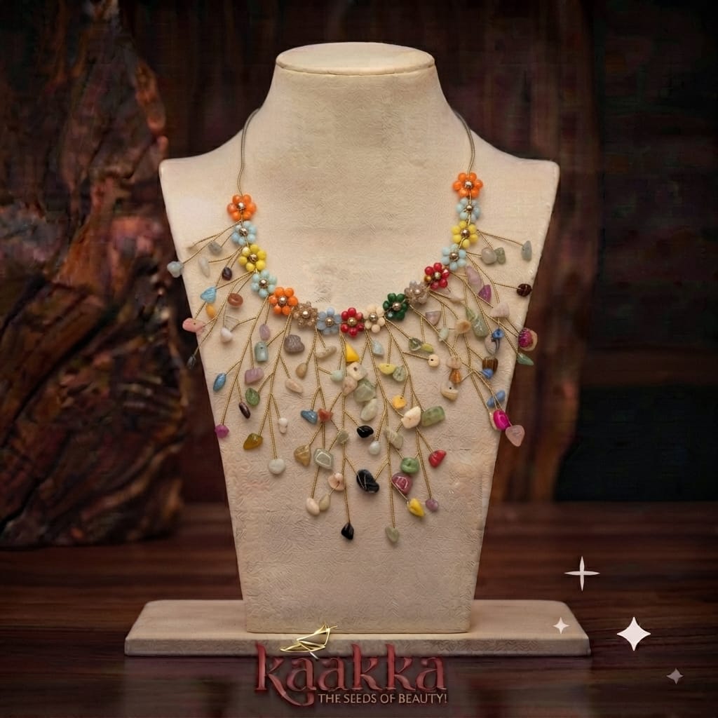 Hand Made Stone Chips  Necklace - PC05